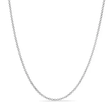 Cadena Rolo en Oro Blanco 18K — imagen 2