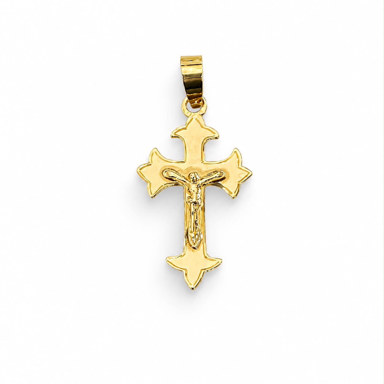 Dije Cruz con Cristo de Oro 18k