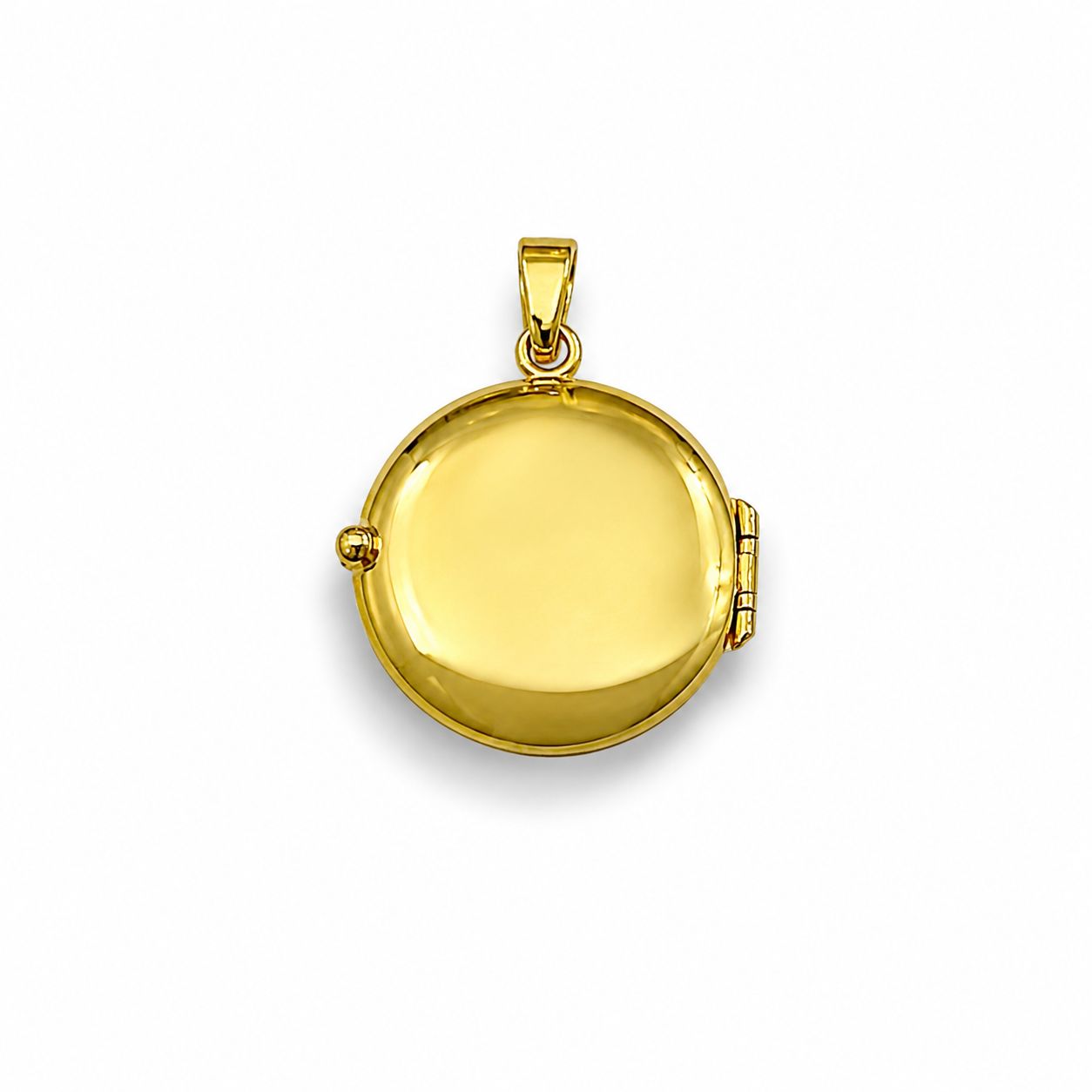 Relicario redondo en oro amarillo 18K — imagen 2