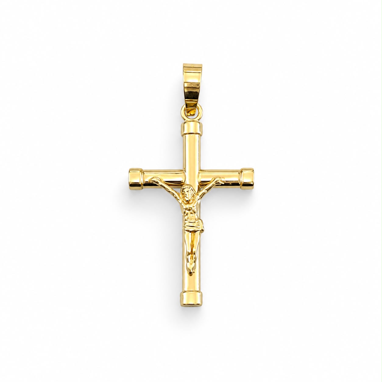 Dije Cruz con Cristo de Oro 18K
