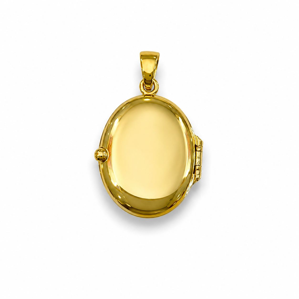 Relicario ovalado en oro amarillo 18K — imagen 2