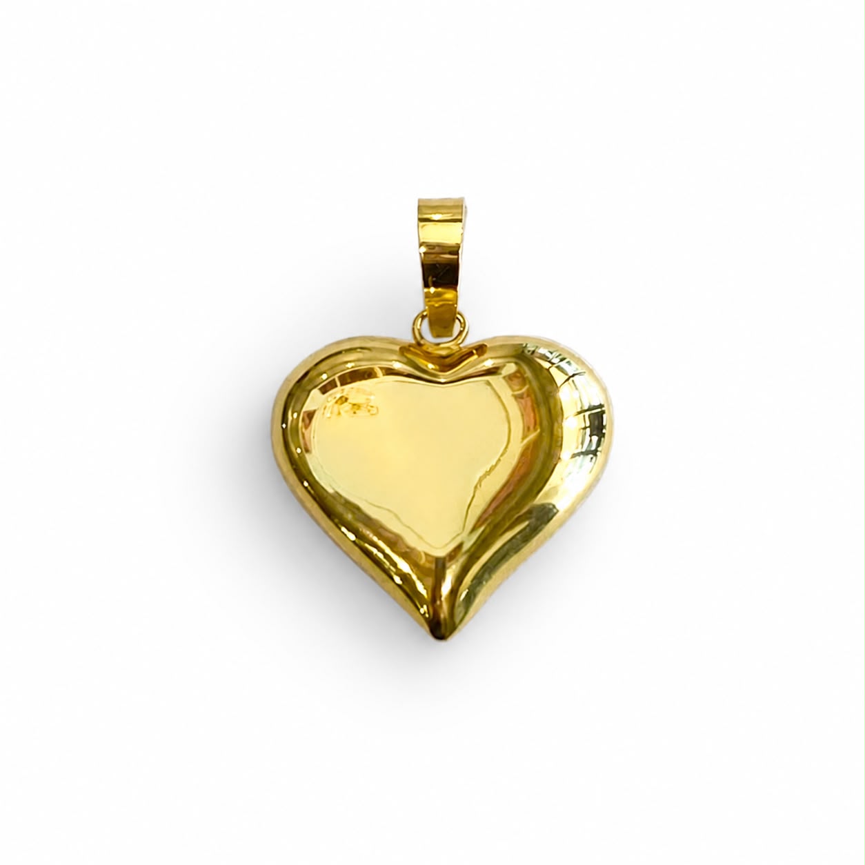 Dije Corazón Inflado de Oro 18K
