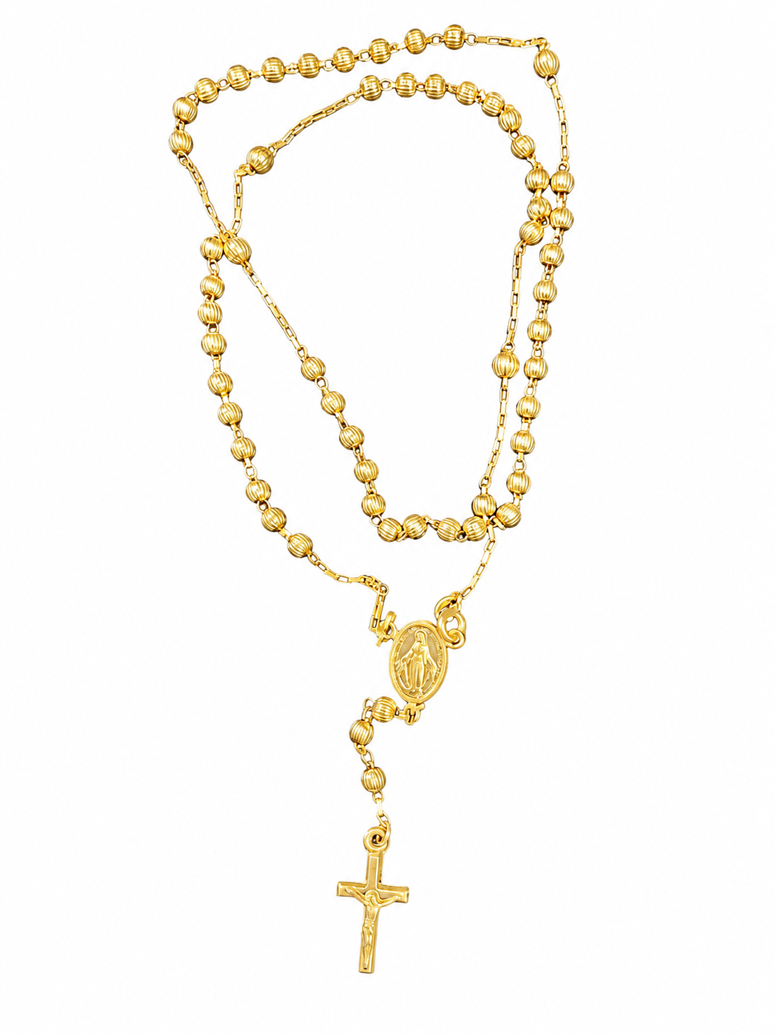 Rosario de Oro Amarillo 18K