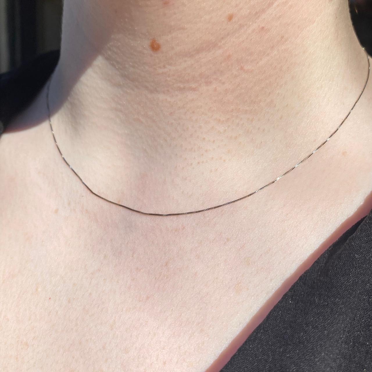 Cadena Veneciana en Oro Blanco 18K