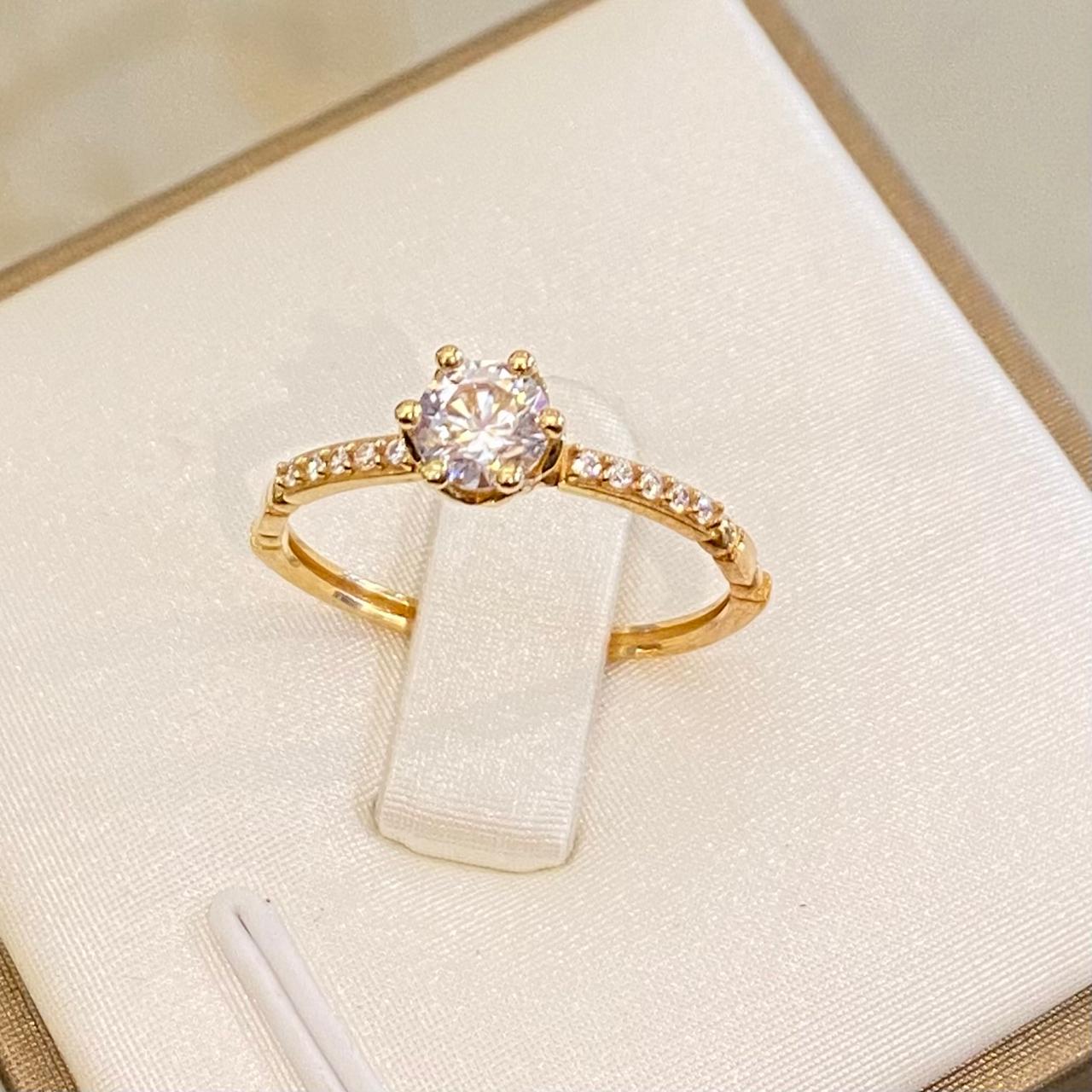 Anillo de Compromiso en Oro 18K