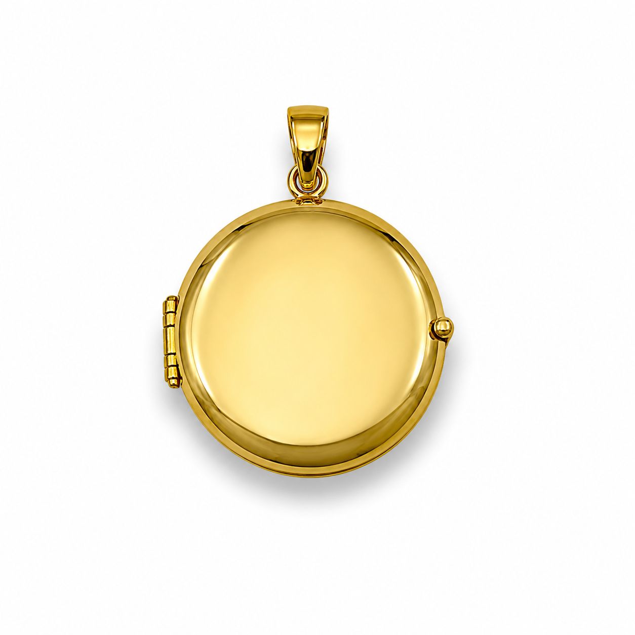 Relicario redondo en oro amarillo 18K — imagen 2